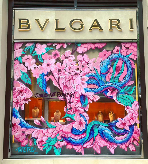 A Arte De Rua Invade As Vitrines Da Bulgari Lilian Pacce A Arte De Rua Invade As Vitrines Da Bulgari Lilian Pacce