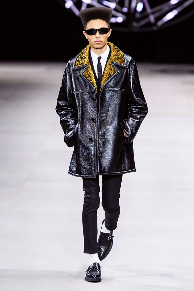 A estreia de Hedi Slimane na coleção masculina da Celine - Lilian