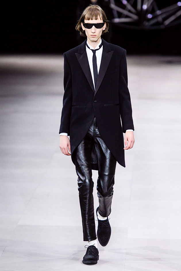 A estreia de Hedi Slimane na coleção masculina da Celine - Lilian